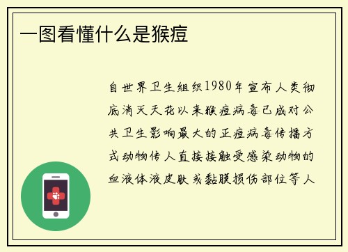 一图看懂什么是猴痘